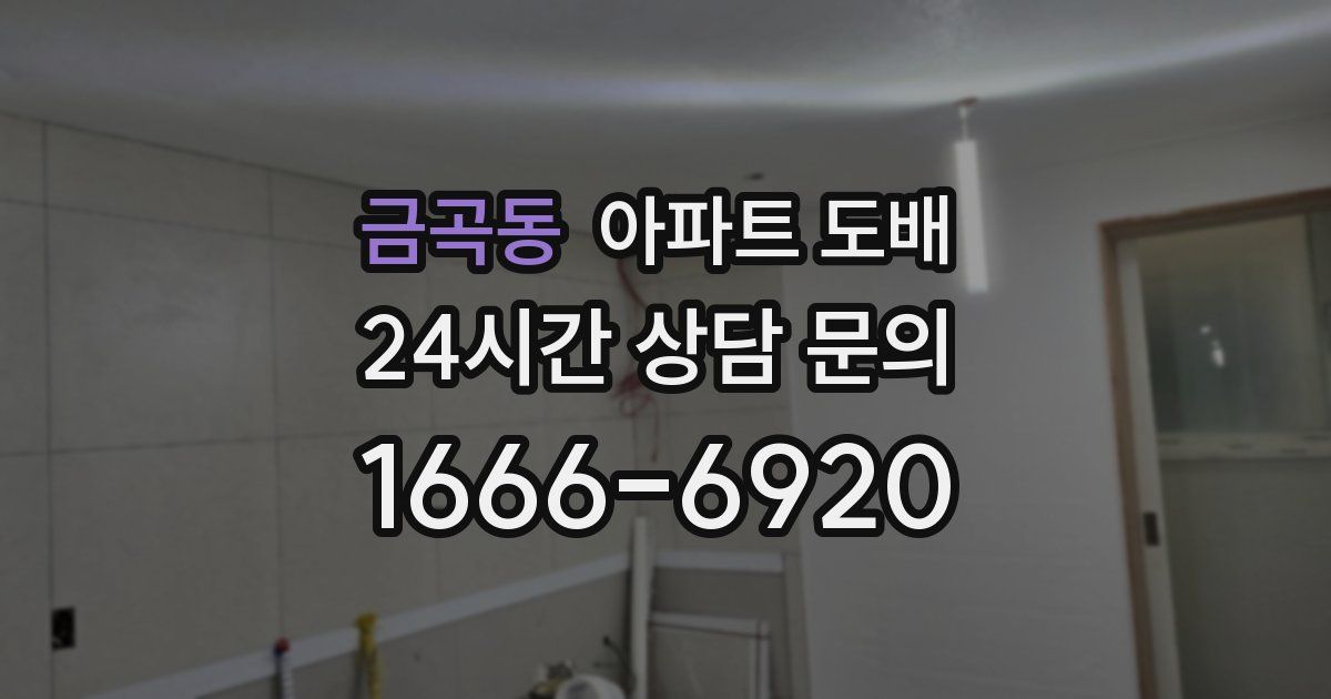 금곡동 아파트 도배