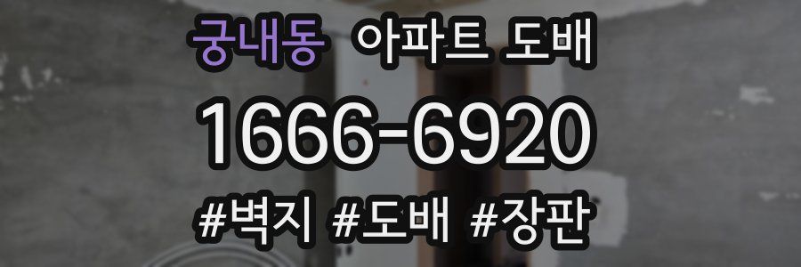 궁내동 아파트 도배