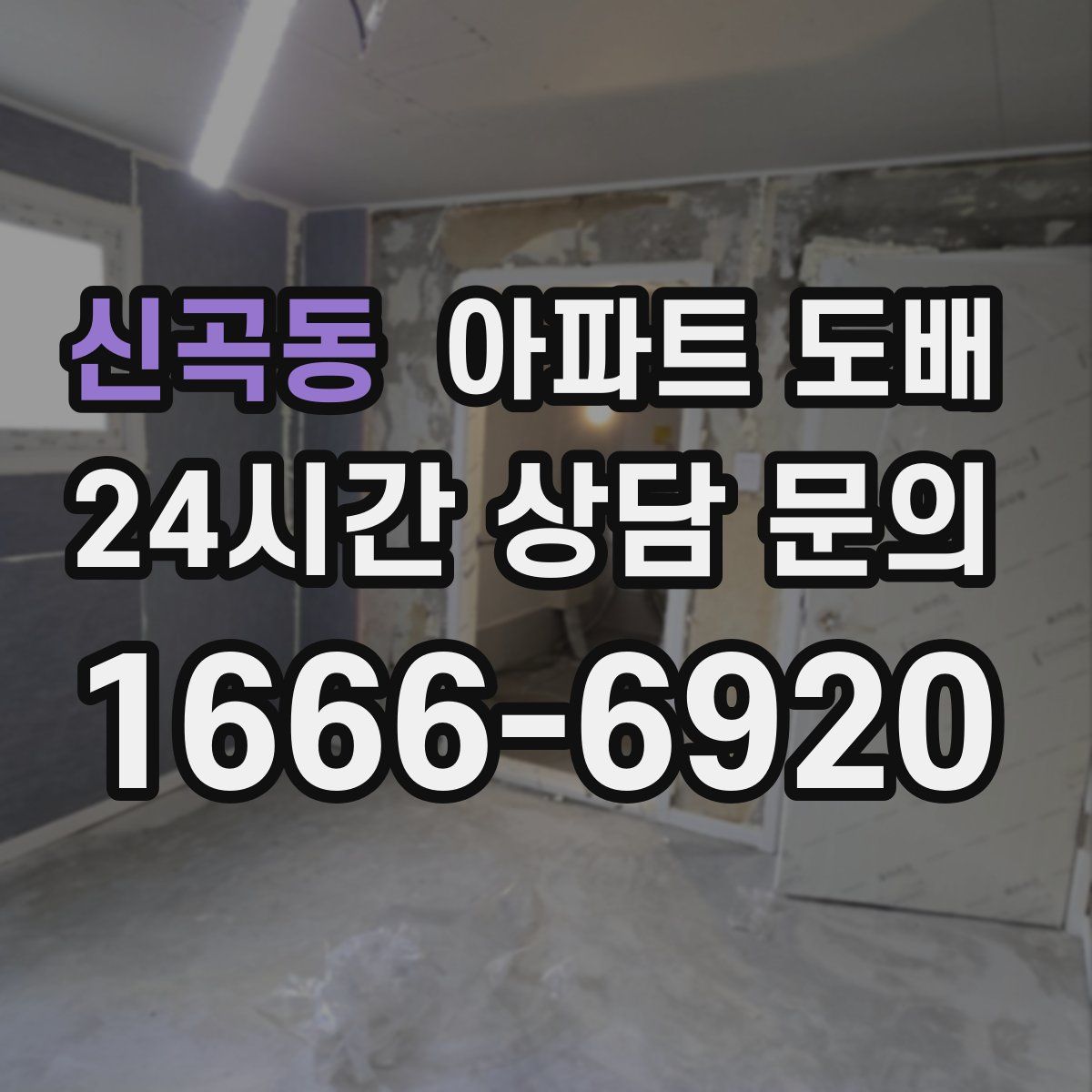 신곡동 아파트 도배