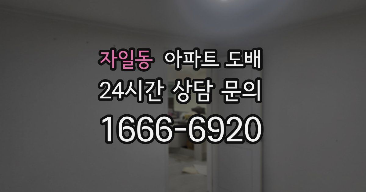 자일동 아파트 도배
