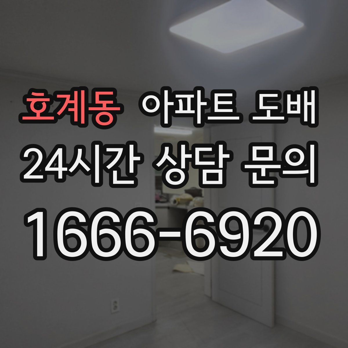호계동 아파트 도배