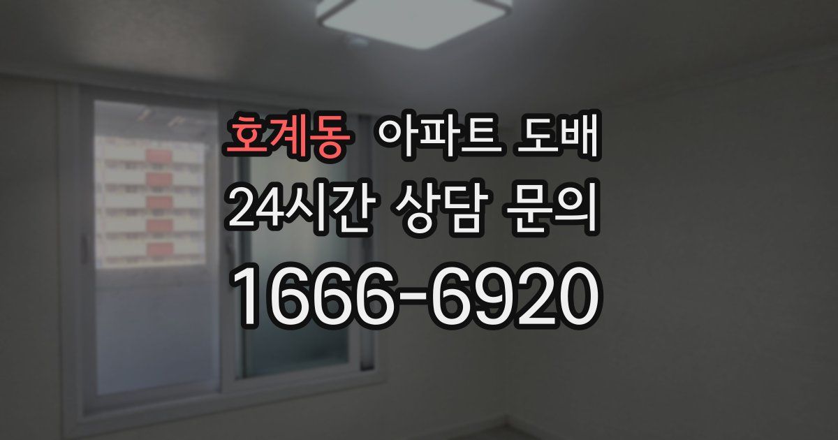 호계동 아파트 도배