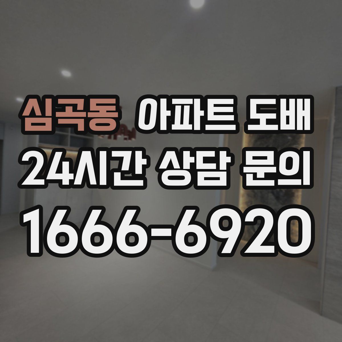심곡동 아파트 도배