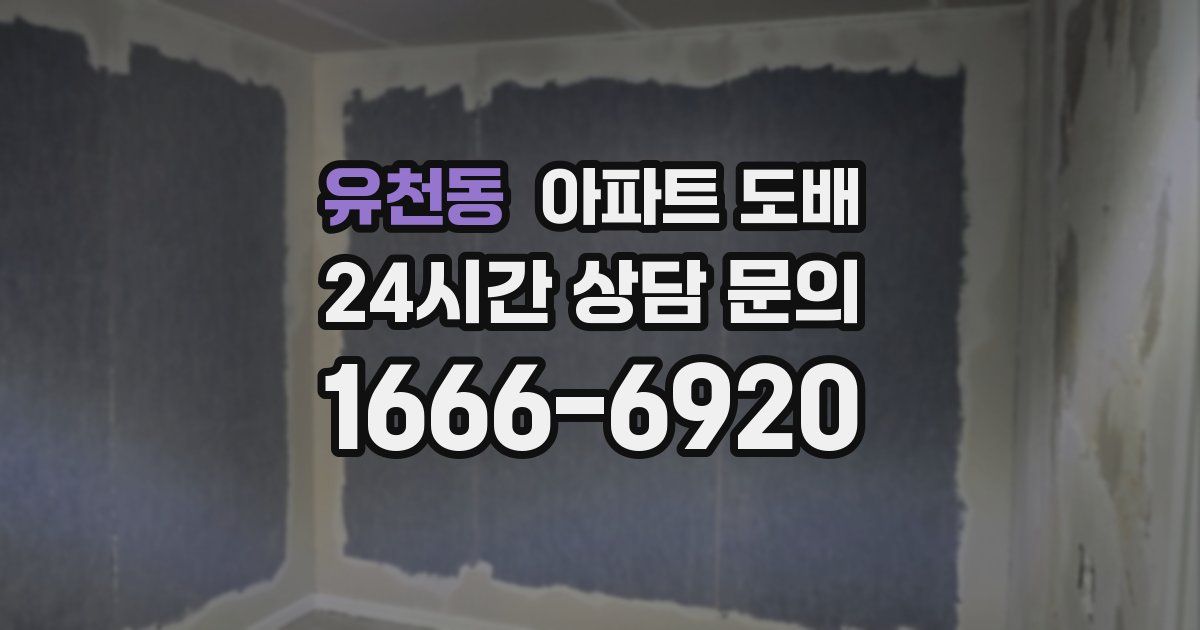 유천동 아파트 도배