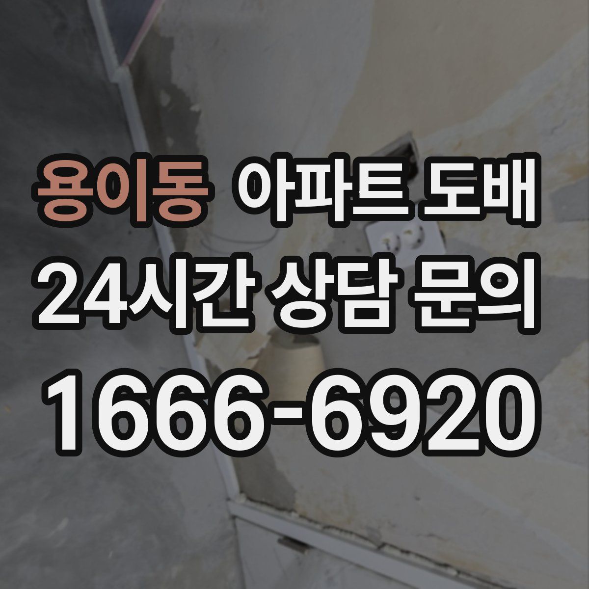 용이동 아파트 도배