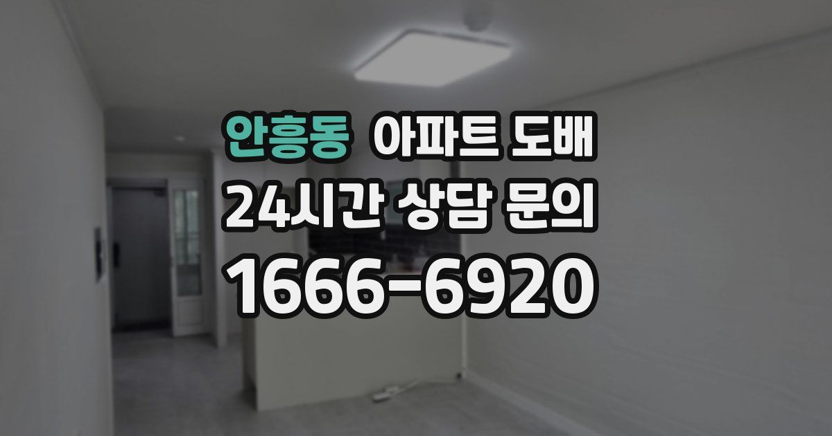안흥동 아파트 도배