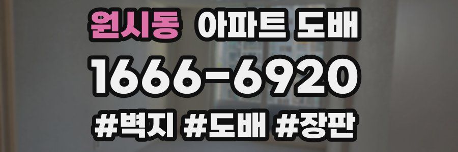 원시동 아파트 도배