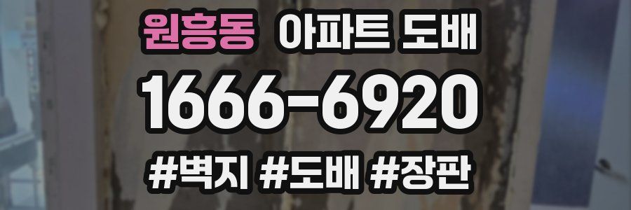 원흥동 아파트 도배