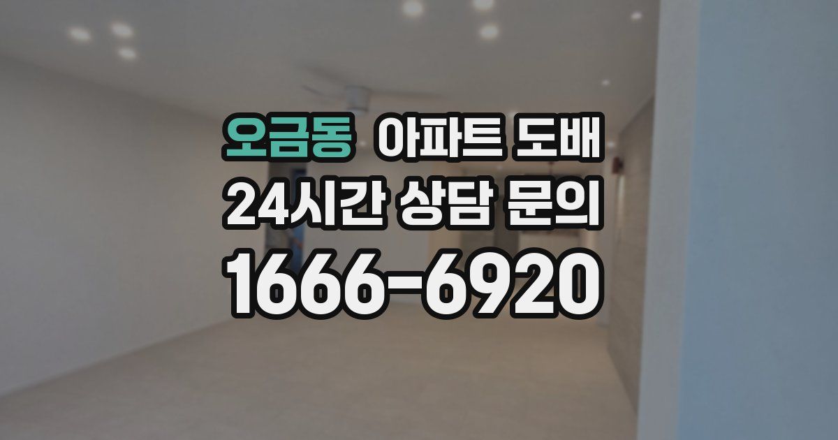 오금동 아파트 도배