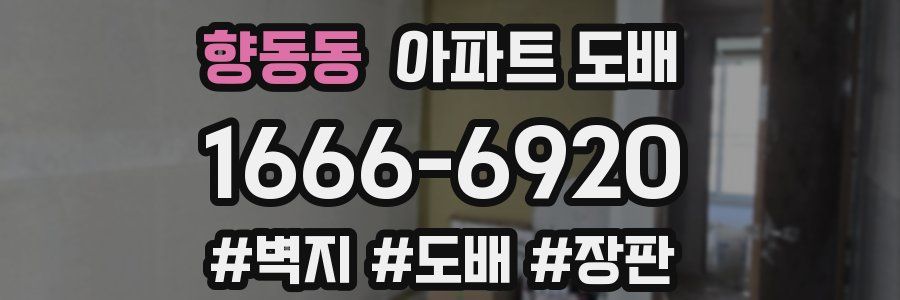 향동동 아파트 도배