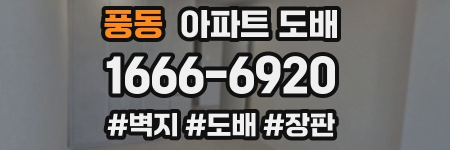 풍동 아파트 도배