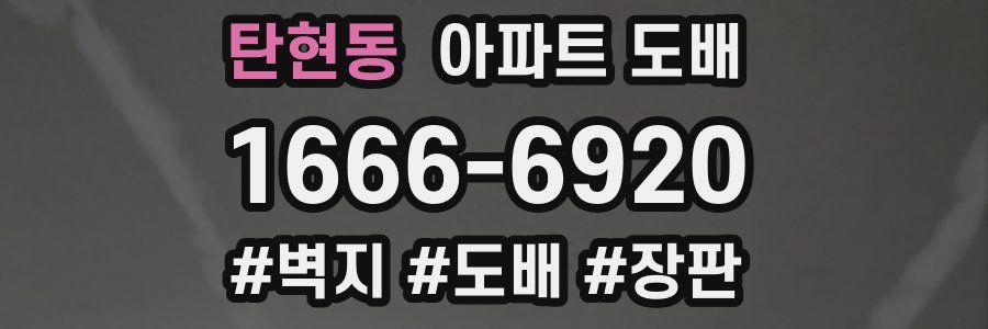 탄현동 아파트 도배