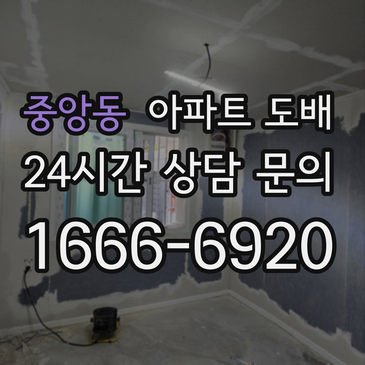 중앙동 아파트 도배