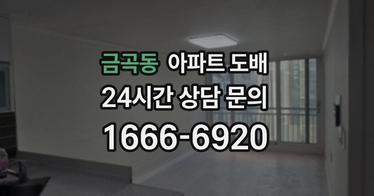 금곡동 아파트 도배