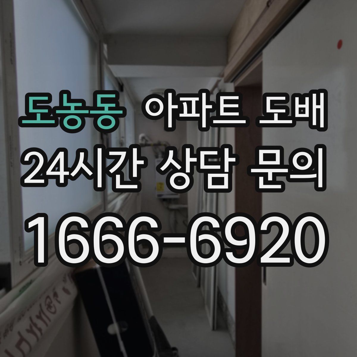 도농동 아파트 도배