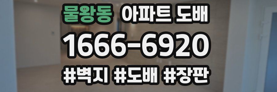 물왕동 아파트 도배