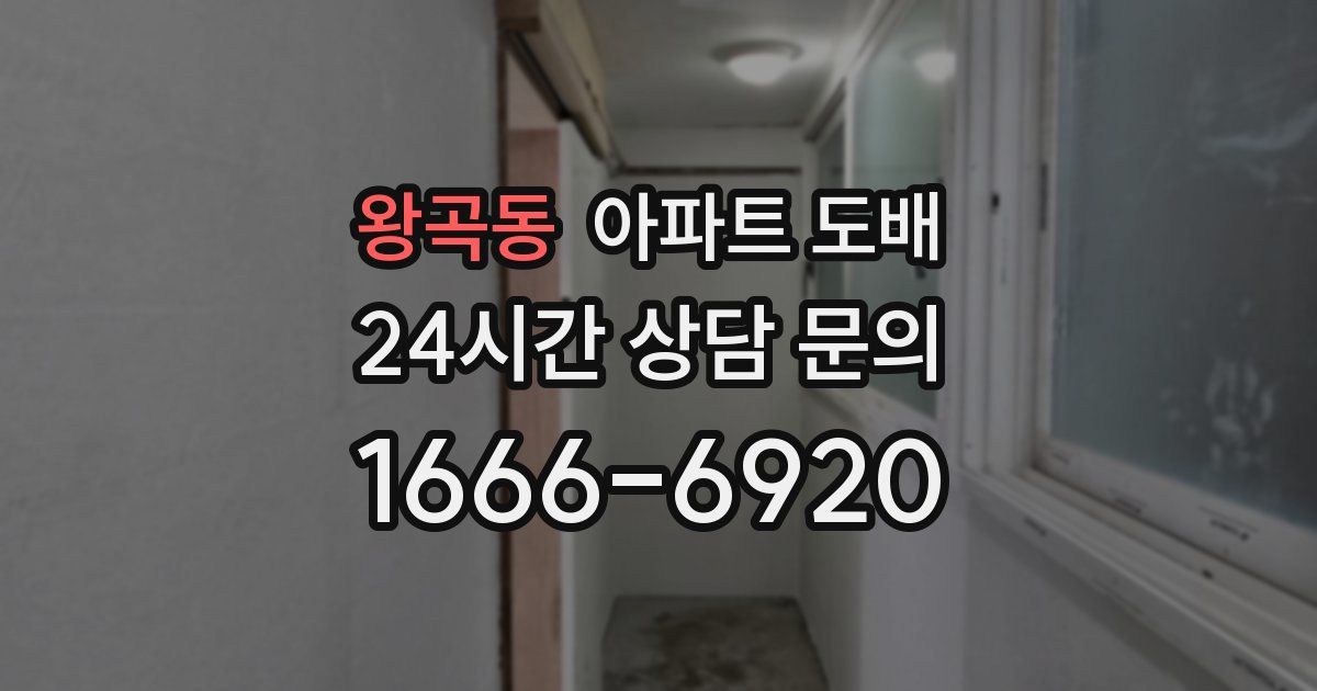 왕곡동 아파트 도배