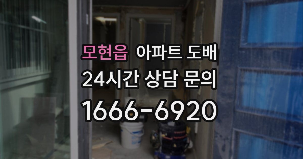 모현읍 아파트 도배