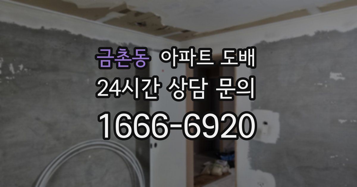 금촌동 아파트 도배