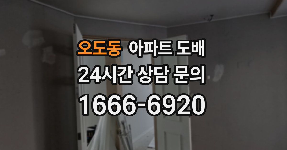 오도동 아파트 도배
