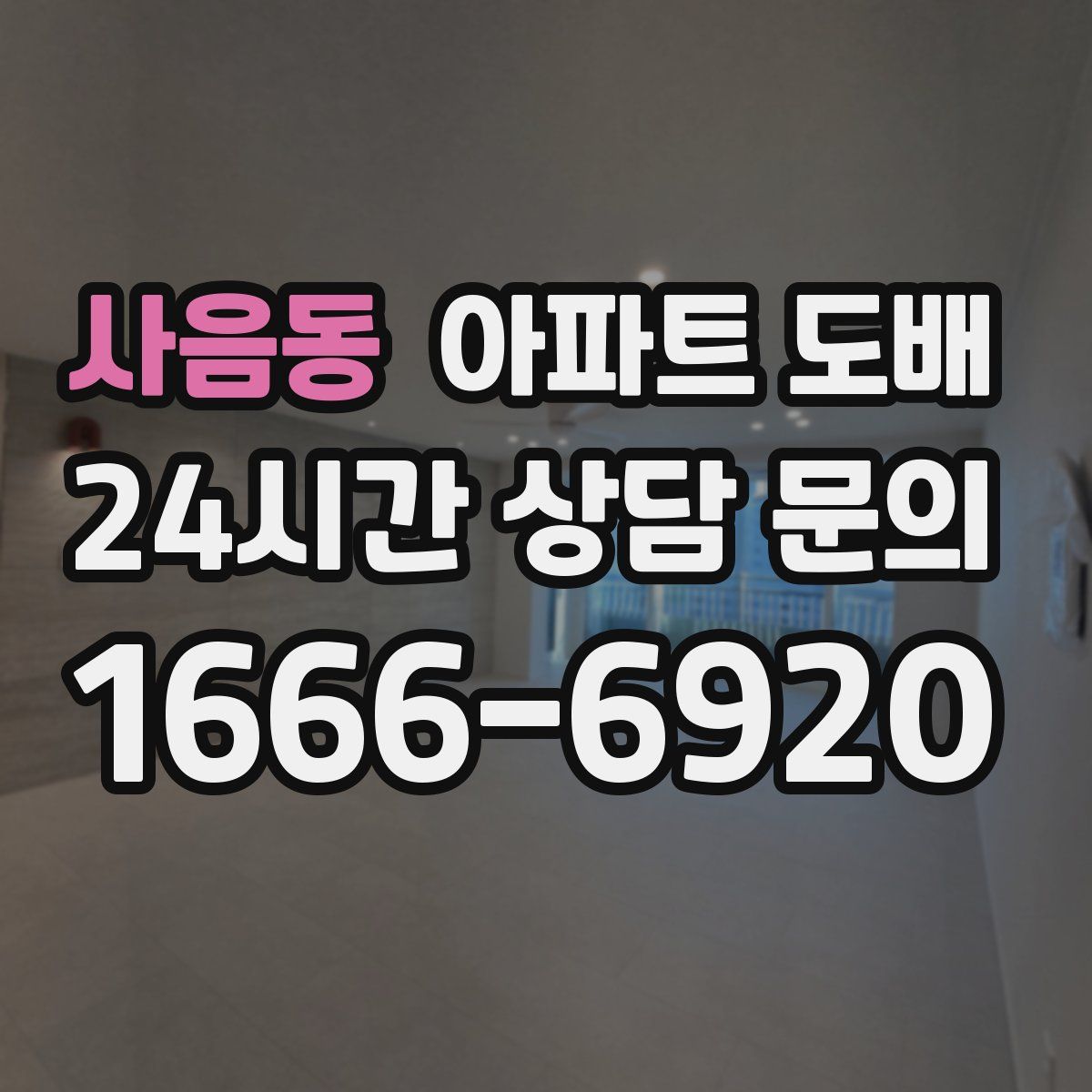 사음동 아파트 도배