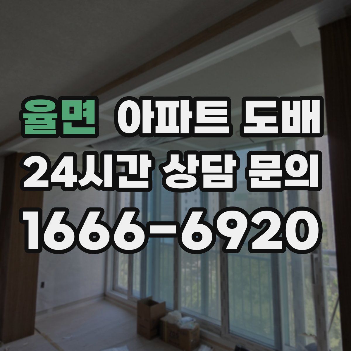 율면 아파트 도배