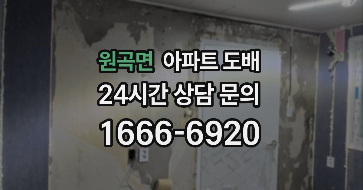 원곡면 아파트 도배