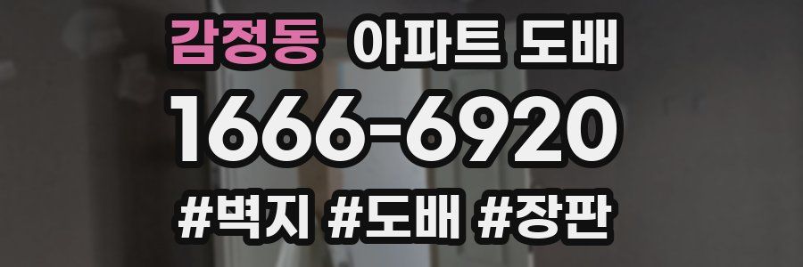 감정동 아파트 도배