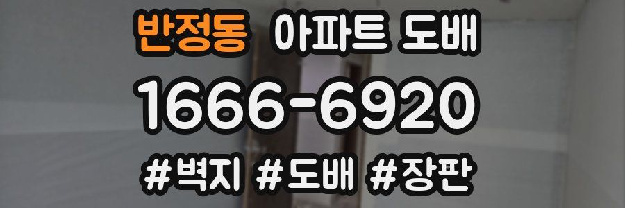 반정동 아파트 도배