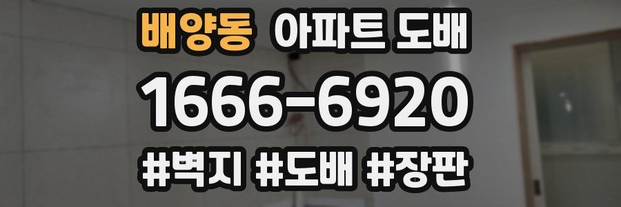 배양동 아파트 도배