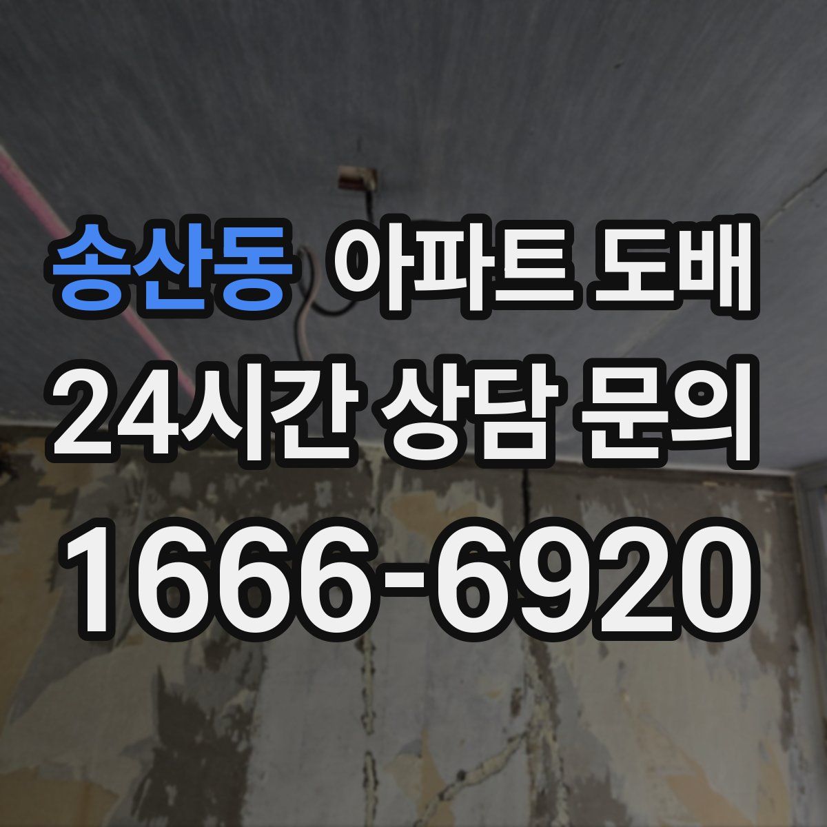 송산동 아파트 도배