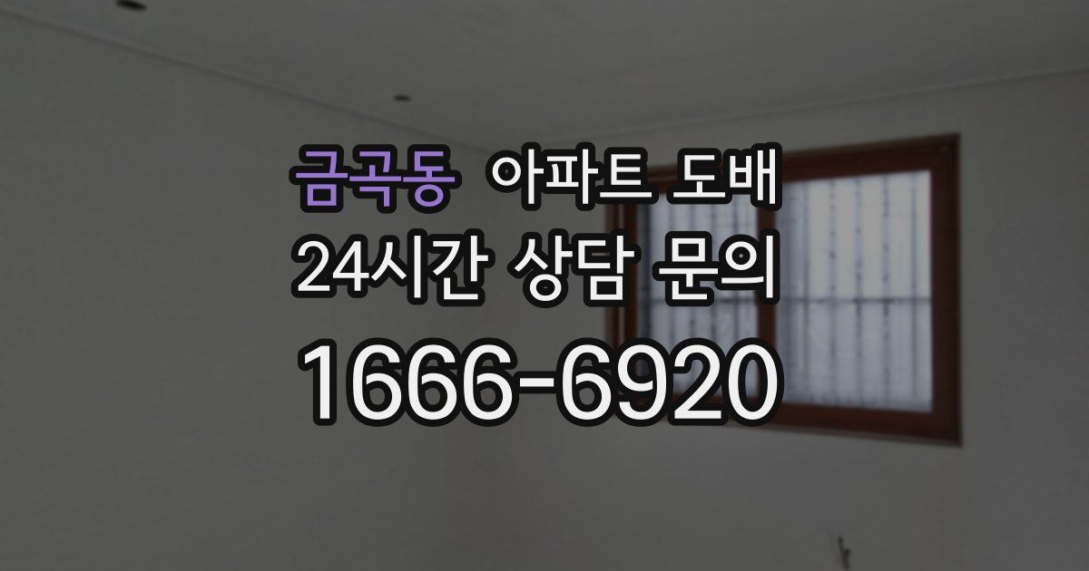 금곡동 아파트 도배