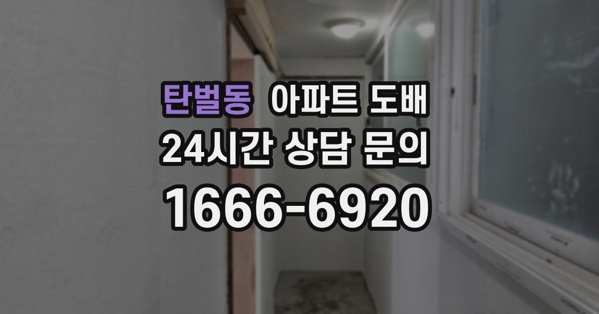 탄벌동 아파트 도배