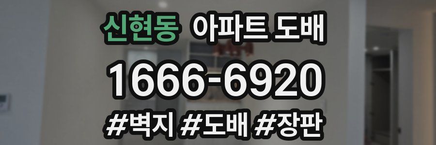 신현동 아파트 도배