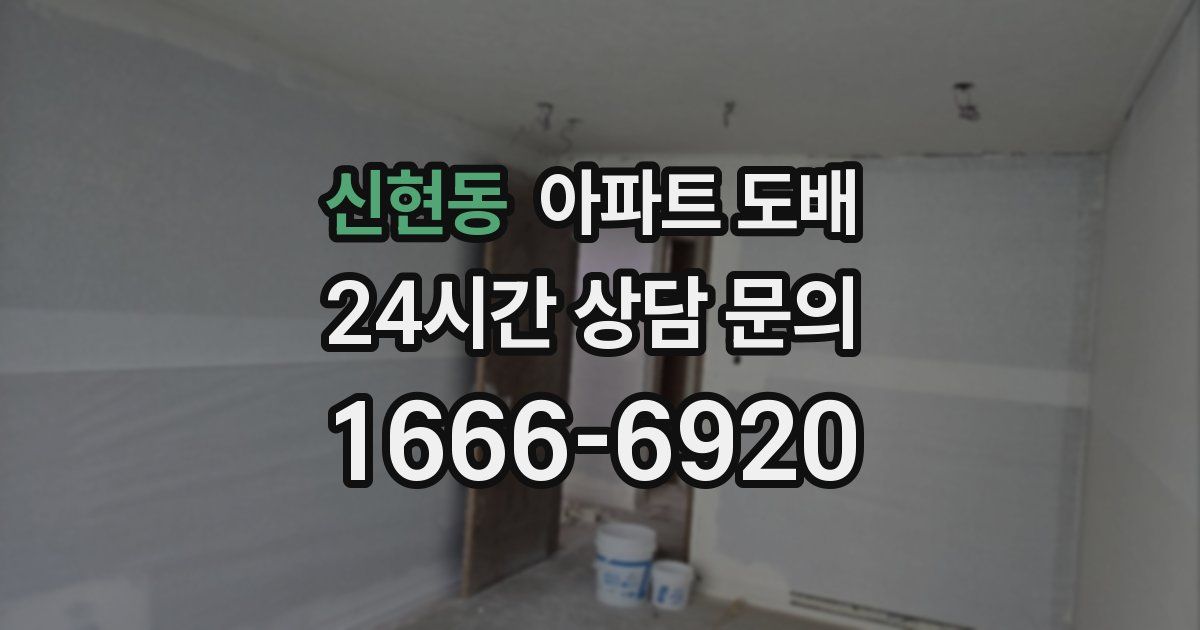신현동 아파트 도배