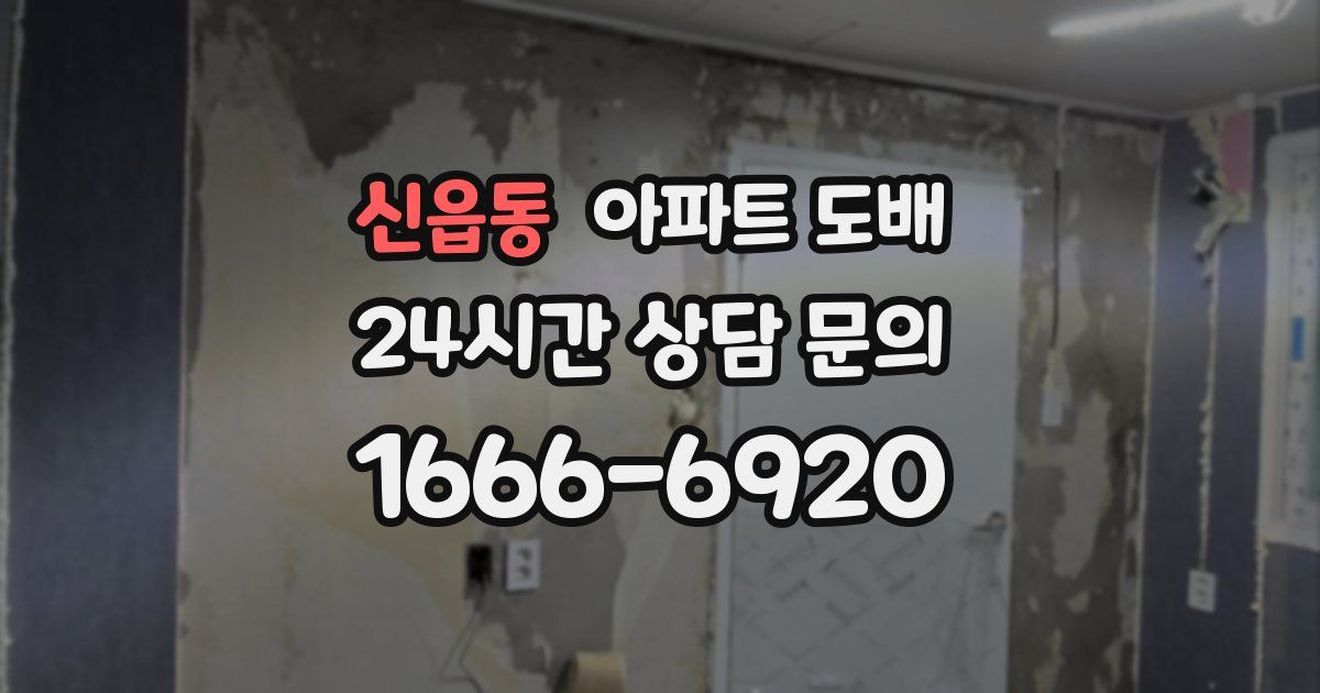 신읍동 아파트 도배
