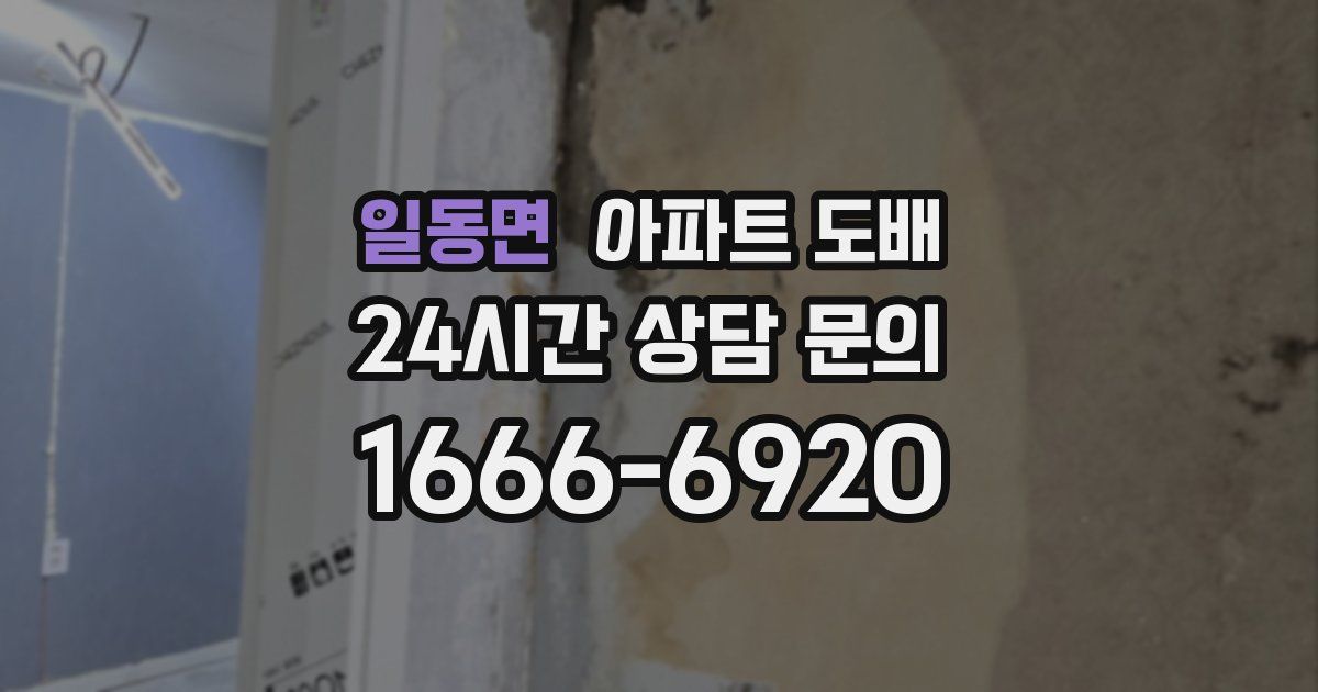 일동면 아파트 도배