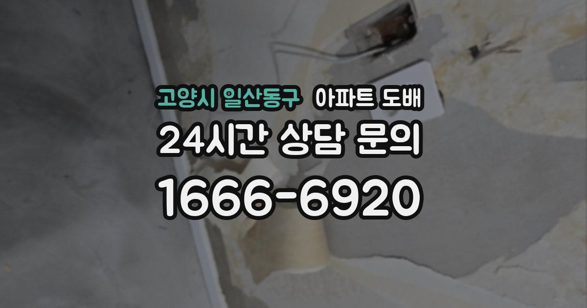 고양시 일산동구 아파트 도배