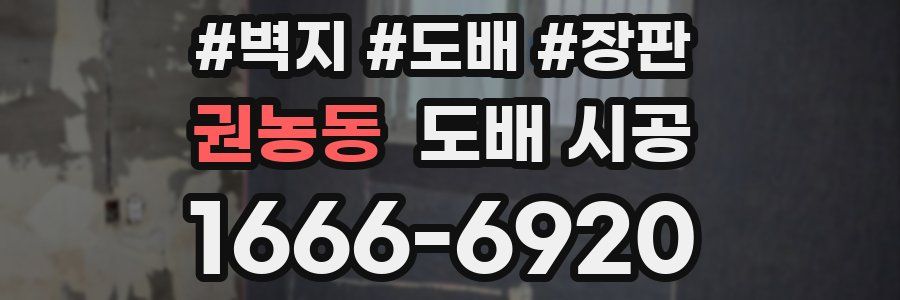 권농동 도배 시공