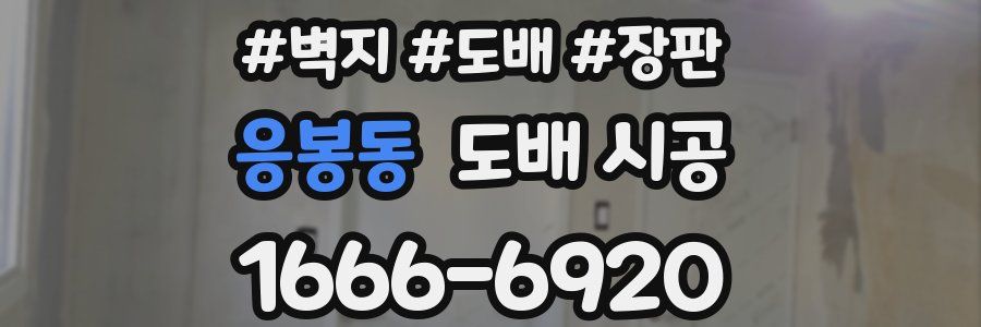 응봉동 도배 시공