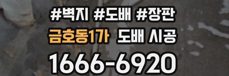 금호동1가 도배 시공