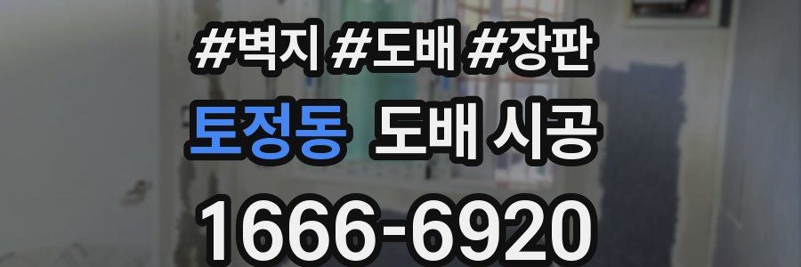 토정동 도배 시공