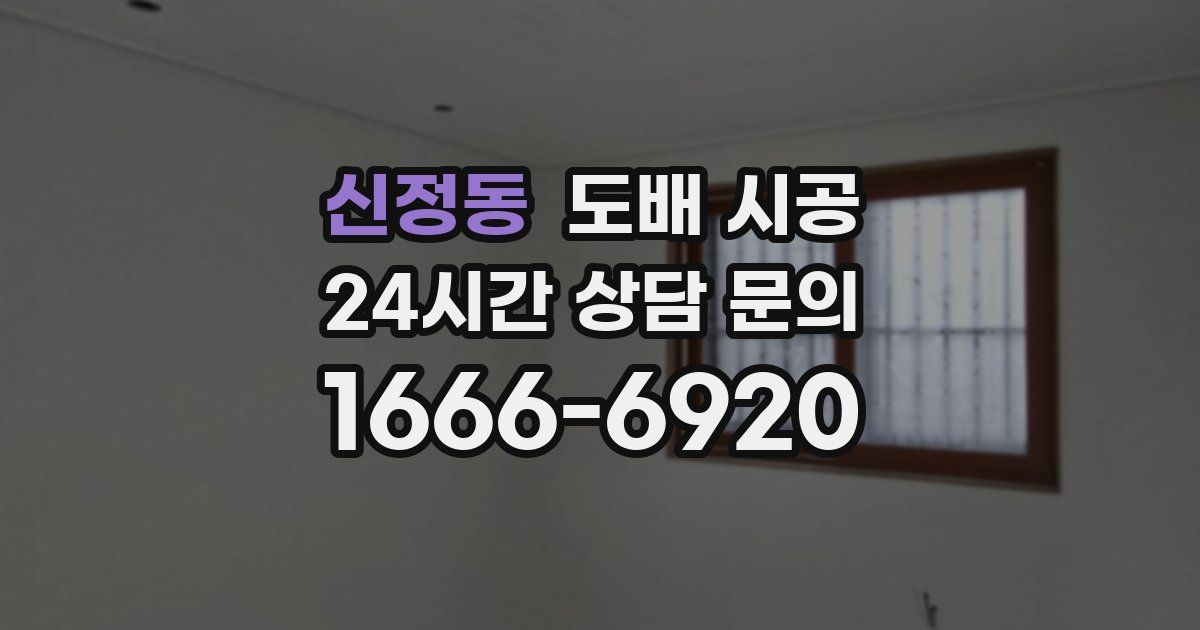 신정동 도배 시공