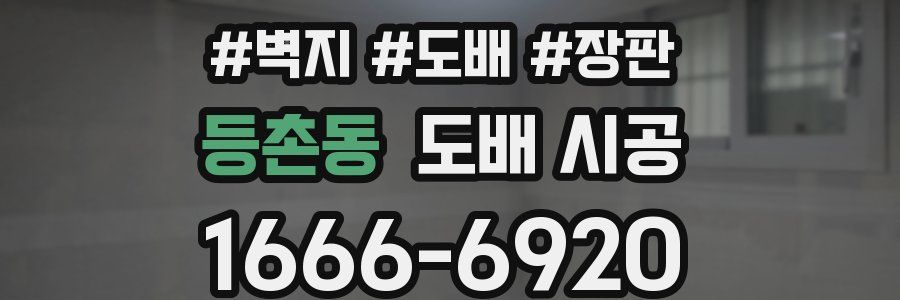 등촌동 도배 시공