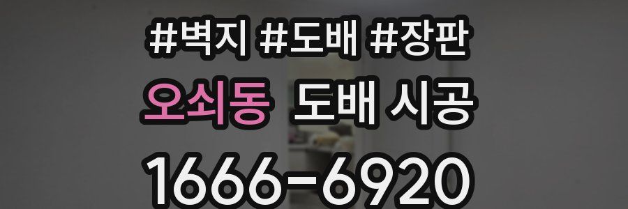 오쇠동 도배 시공
