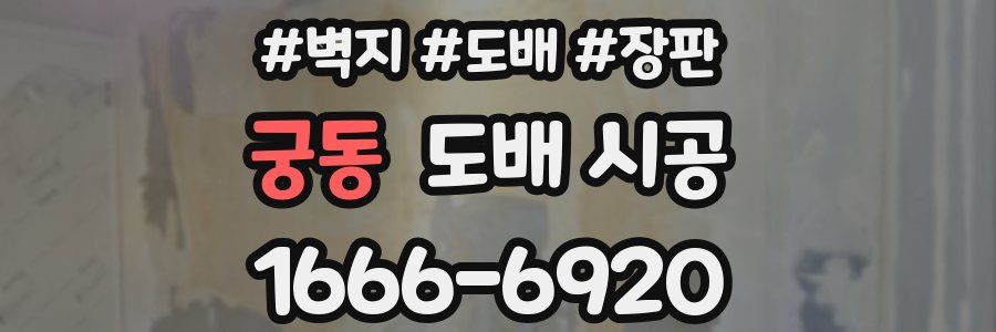 궁동 도배 시공