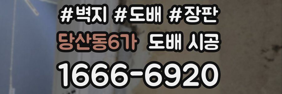 당산동6가 도배 시공