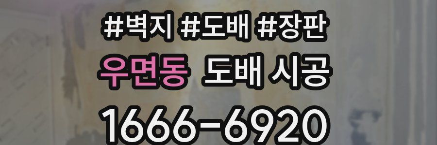 우면동 도배 시공