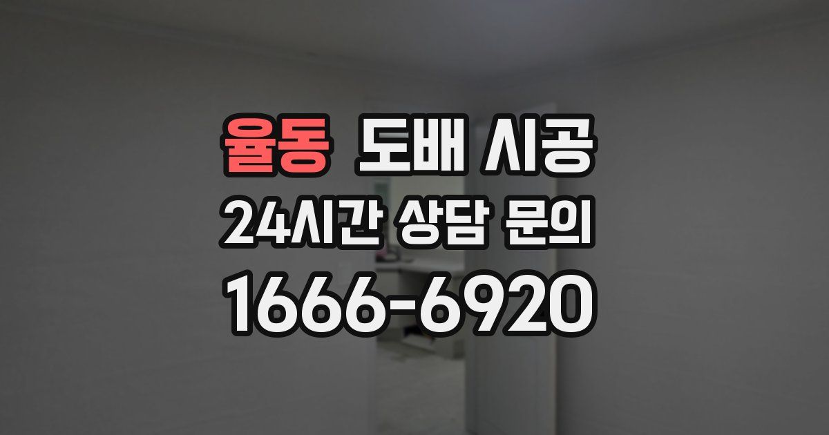 율동 도배 시공