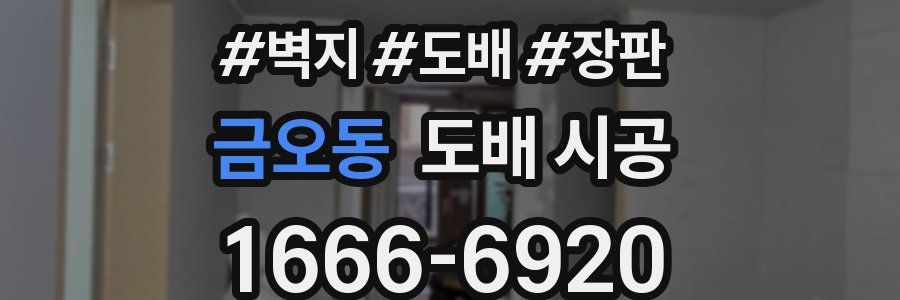 금오동 도배 시공
